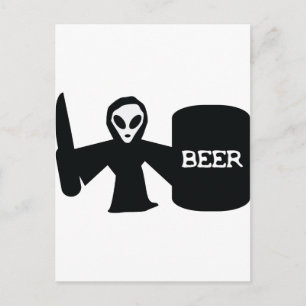 Cartão Postal espingarda de alienígena