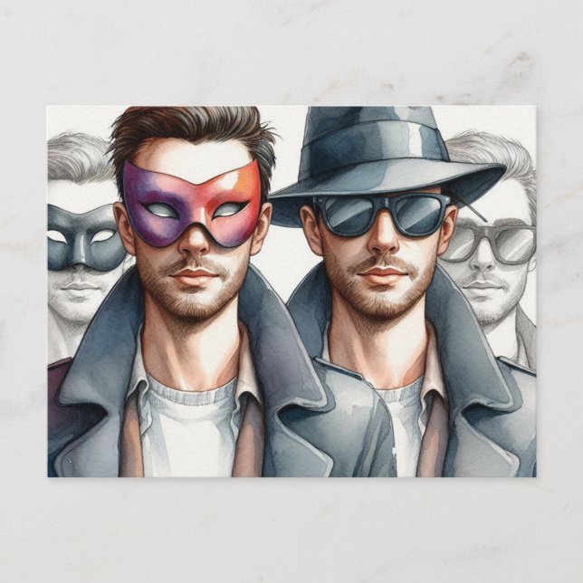 Cartão Postal Espiões (Frente)