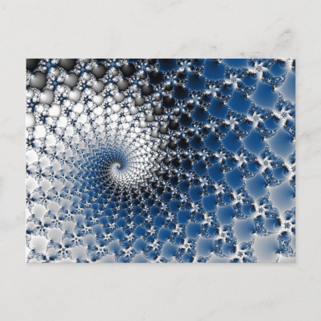 Cartão Postal Espiral Azul (Frente)