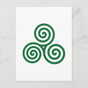 Cartão Postal Espiral Celta