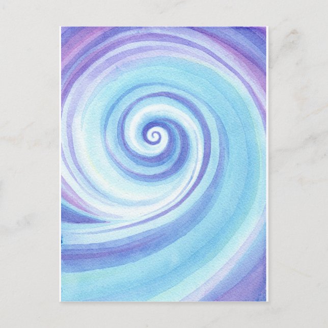 Cartão Postal Espiral, Cores de Água da Vedação (Frente)