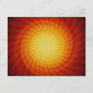 Cartão Postal Espiral Solar: Arte Abstrata: