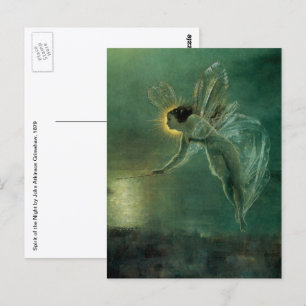 Cartão Postal Espírito da Noite de Grimshaw, Fada Vitoriana