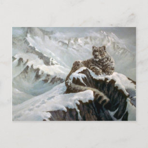 Cartão Postal Espírito das montanhas, Leopardo da Neve