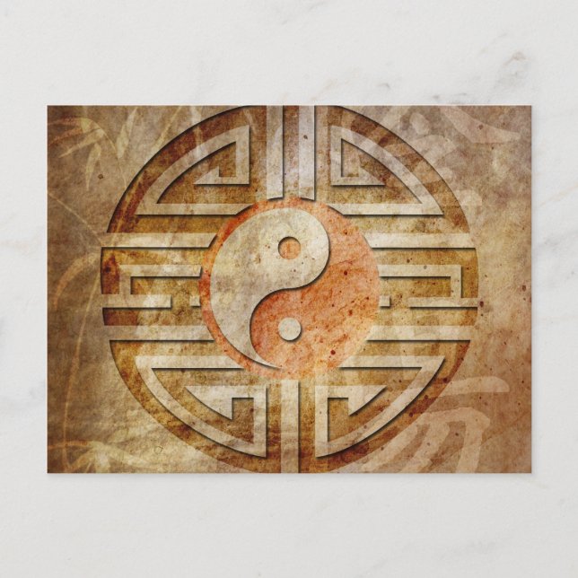 Cartão Postal Espírito De Yin & Yang (Frente)
