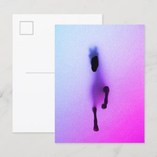 Cartão Postal Espírito do Cavalo – Arte Abstrata para Parede