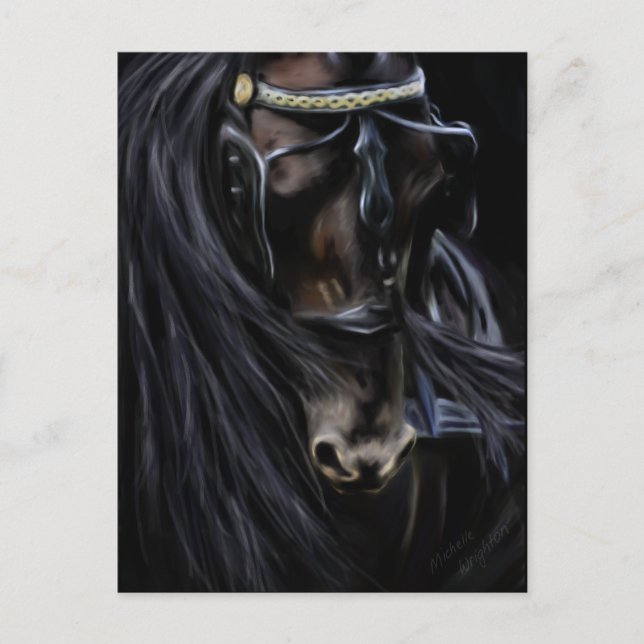 Cartão Postal Espírito Frísio - Pintura de Cavalo (Frente)