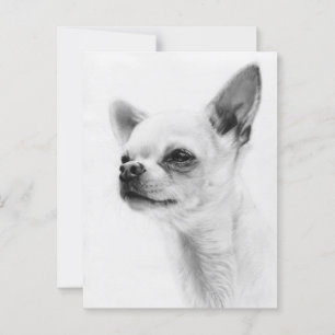 Cartão Postal Espírito Orgulhoso - Trabalho de arte Chihuahua pi