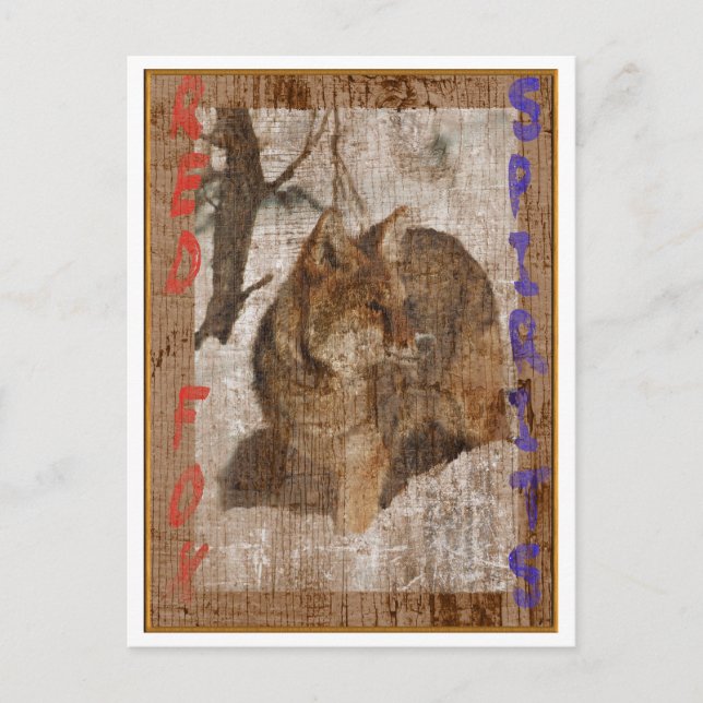 CARTÃO POSTAL ESPÍRITOS DE RAPOSA VERMELHA (Frente)