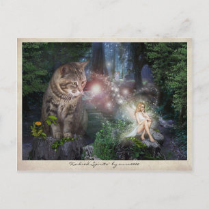 Cartão Postal Espíritos Kindred 🧚 ‍ ♀️ 😽