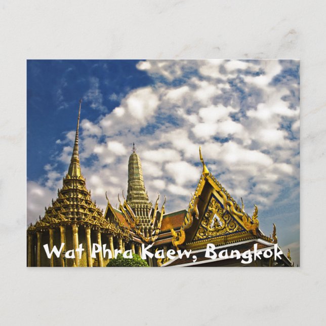 Cartão Postal Espiros de Wat Phra Kaew (Frente)