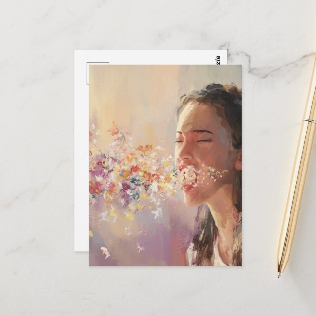 Cartão Postal Espirro Surreal da primavera (Frente/Verso In Situ)