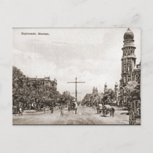 Cartão Postal Esplanade, Madras
