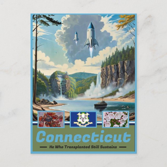 Cartão Postal Esplendor Surreal de Connecticut: Keepsaokê (Frente)