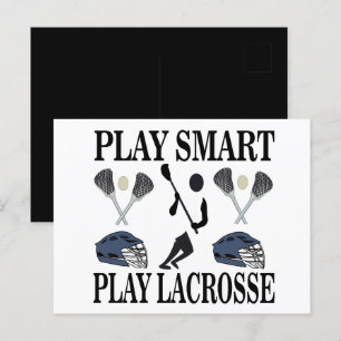 Cartão Postal Esportes de Lacrosse