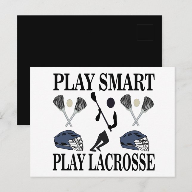 Cartão Postal Esportes de Lacrosse (Frente/Verso)