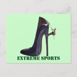Cartão Postal Esportes Extremos Engraçados - Subindo Calçados