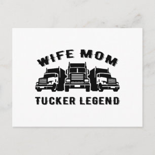 Cartão Postal Esposa Mãe Trucker Legend Cotes
