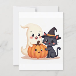 Cartão Postal Esquadrão Bonito de Halloween | Bolsa Tote
