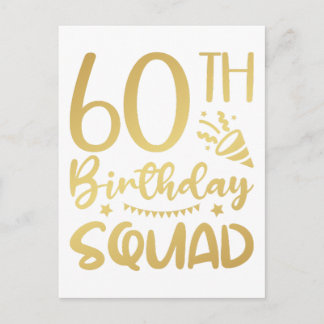 Cartão Postal Esquadrão de Aniversário de 60 anos Equipe de Fest