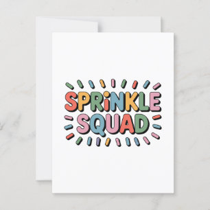 Cartão Postal Esquadrão Sprinkle Baby Sprinkle