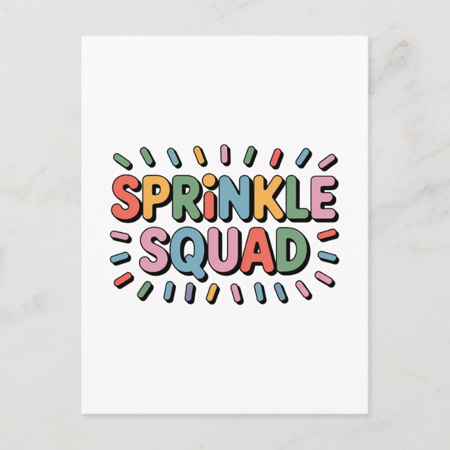 Cartão Postal Esquadrão Sprinkle | Baby Sprinkle (Frente)