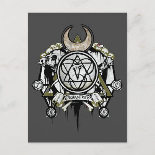 Cartão Postal Esquadrão Suicida   Enchantress Símbolos Tatuage