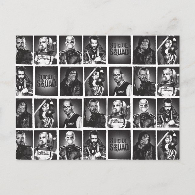 Cartão Postal Esquadrão Suicida | Padrão Anuário (Frente)