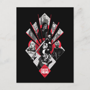 Cartão Postal Esquadrão Suicida   Task Force X Gráfico Japonê