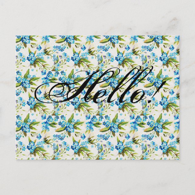 Cartão Postal Esqueça-me-Não (Frente)