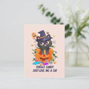 Cartão Postal Esquece O Candy, Dá-Me Um Gato.