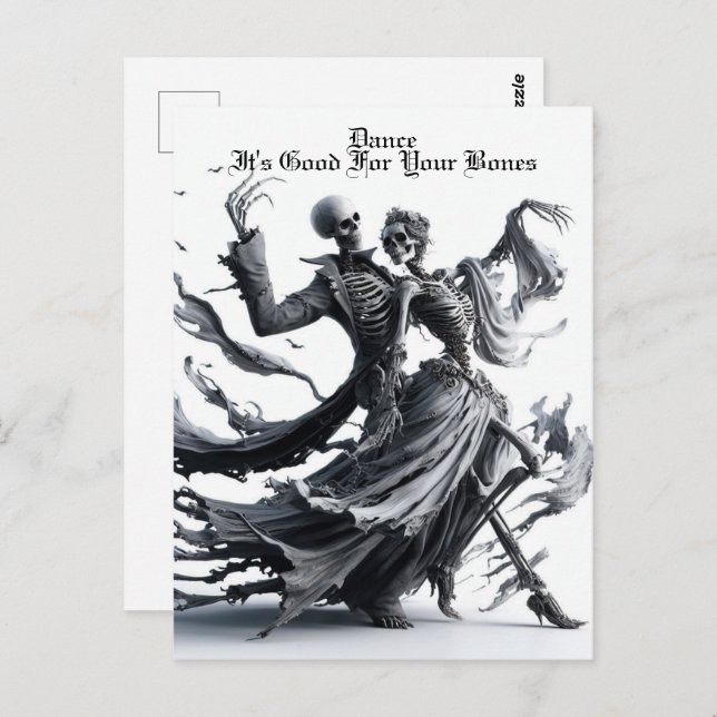 Cartão Postal Esqueleto (Frente/Verso)