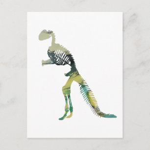 Cartão Postal esqueleto de dinossauro