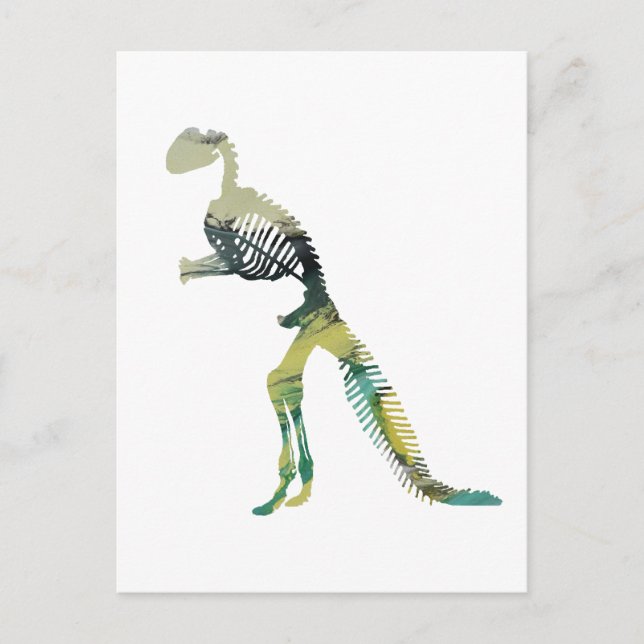 Cartão Postal esqueleto de dinossauro (Frente)