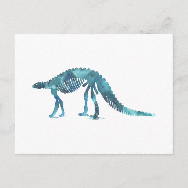 Cartão Postal Esqueleto de dinossauro (Scelidossauro) (Frente)