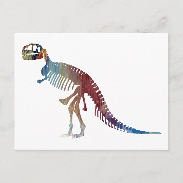 Cartão Postal Esqueleto de Tyrannosaurus (Frente)