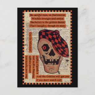 Cartão Postal Esqueleto desportivo