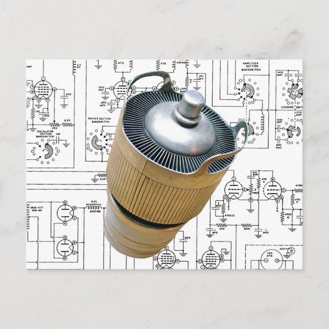 Cartão Postal Esquema do tubo de transmissão de cerâmica (Frente)