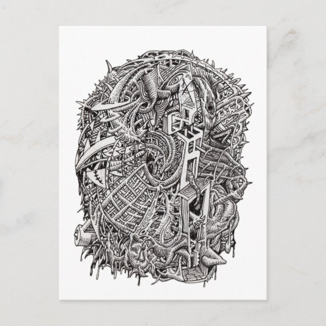 Cartão Postal Esquerda por Brian Benson (Frente)