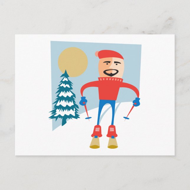 Cartão Postal Esqui (Frente)