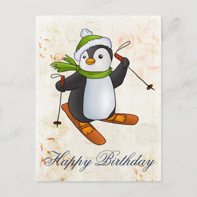 Cartão Postal Esqui (Frente)