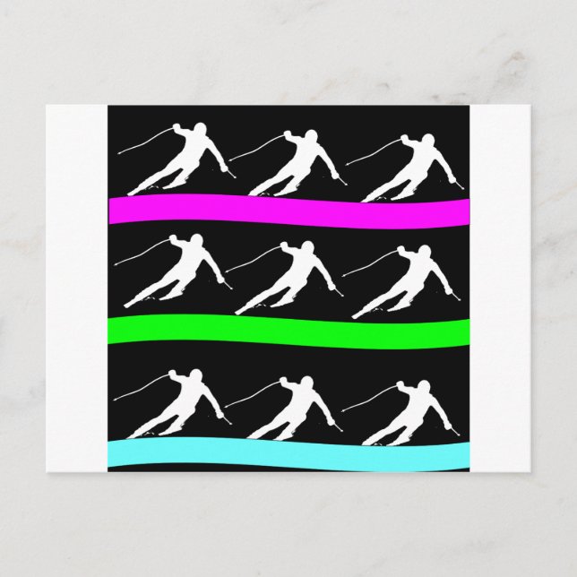 Cartão Postal esqui (Frente)