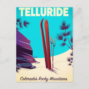 Cartão Postal Esqui Telluride Montanhas Rochosas