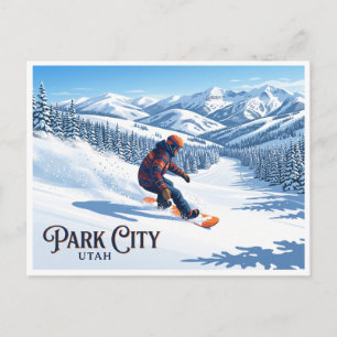 Cartão Postal Esquiando em Park City Utah