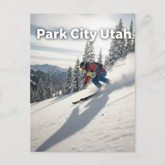 Cartão Postal Esquiar em Park city Utah