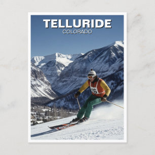 Cartão Postal Esquiar em Telluride Colorado