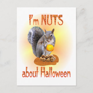 Cartão Postal Esquilo de Halloween