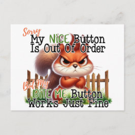 Cartão Postal Esquilo Engraçado