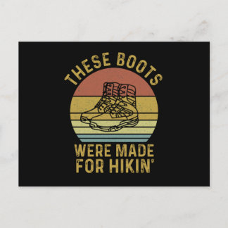 Cartão Postal Essas Botas Foram Feitas Para Hikin