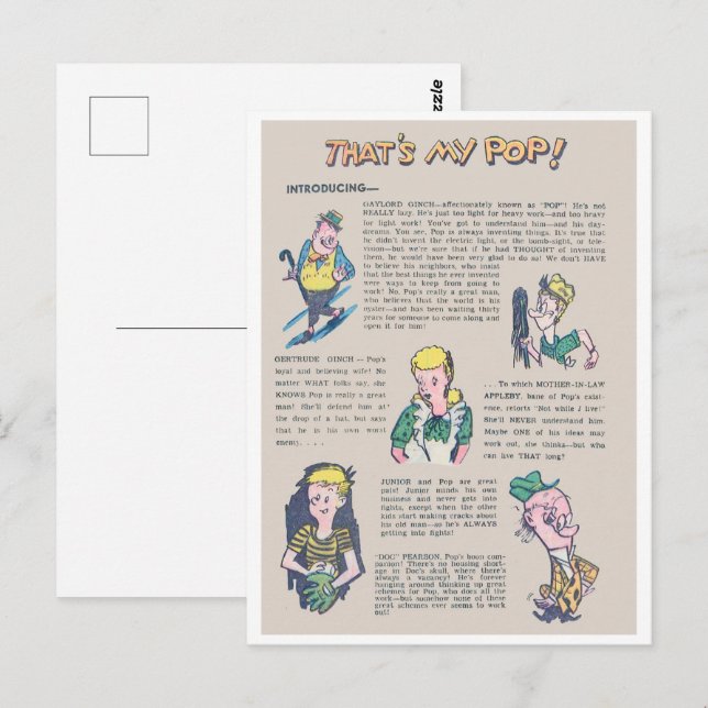 Cartão Postal Esse é o meu Pop (Frente/Verso)